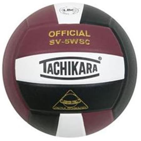 Tachikara Tachikara SV5WSC.CWB Sensi-Tec Composite High Performance Volleyball - Cardinal-White-Black SV5WSC.CWB